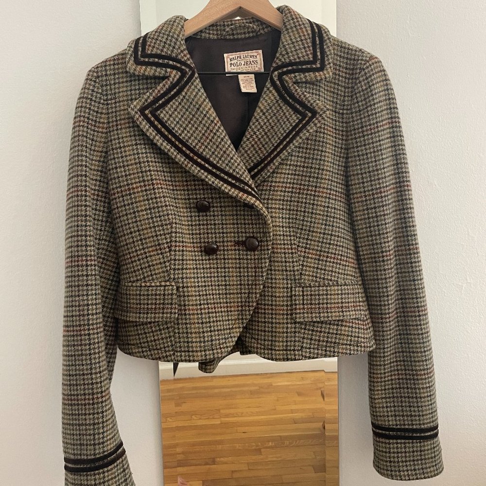 Ralph Lauren Blazer, Houndstooth, Medium